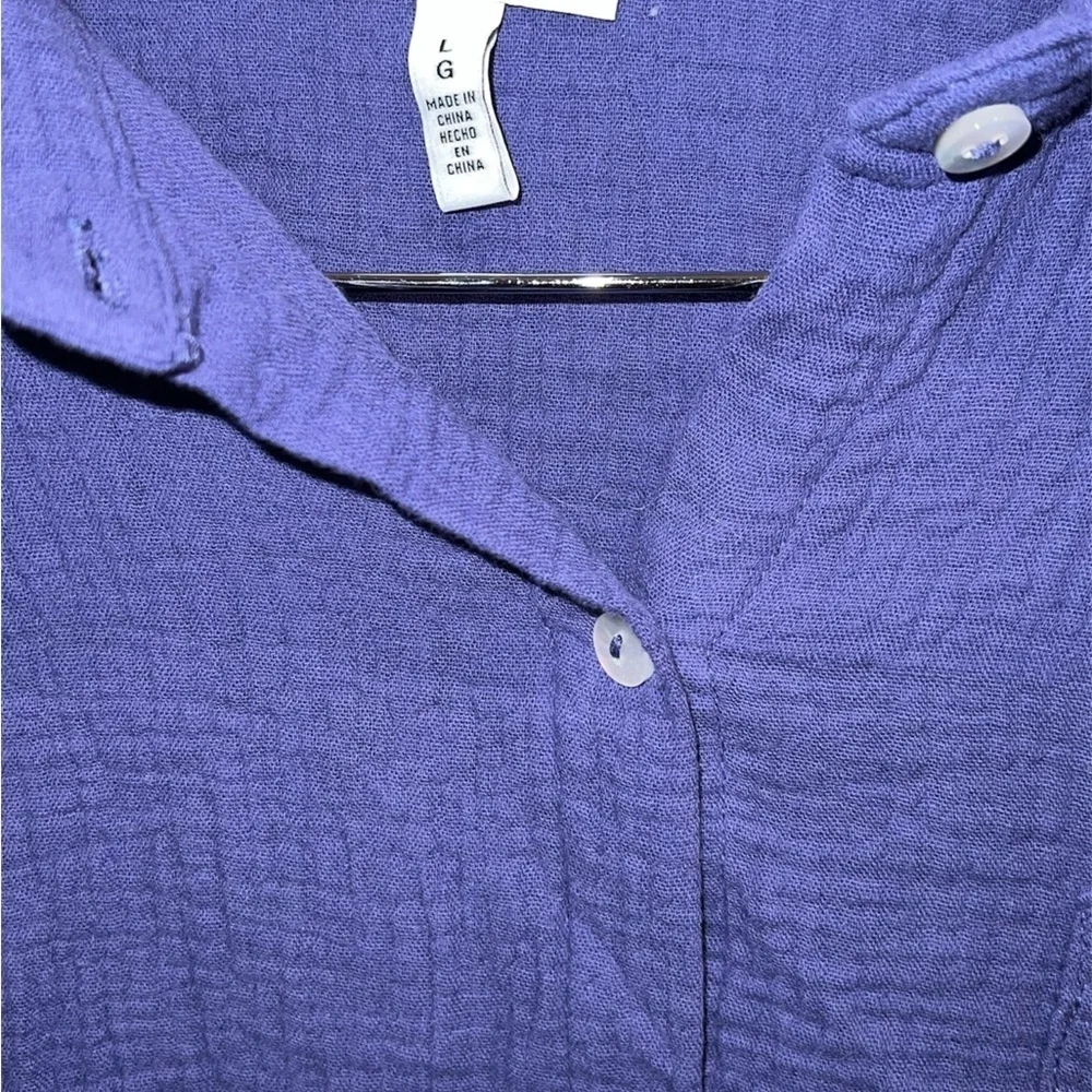 Jessica Simpson violet Button Down Shirt - Picture 4 of 5